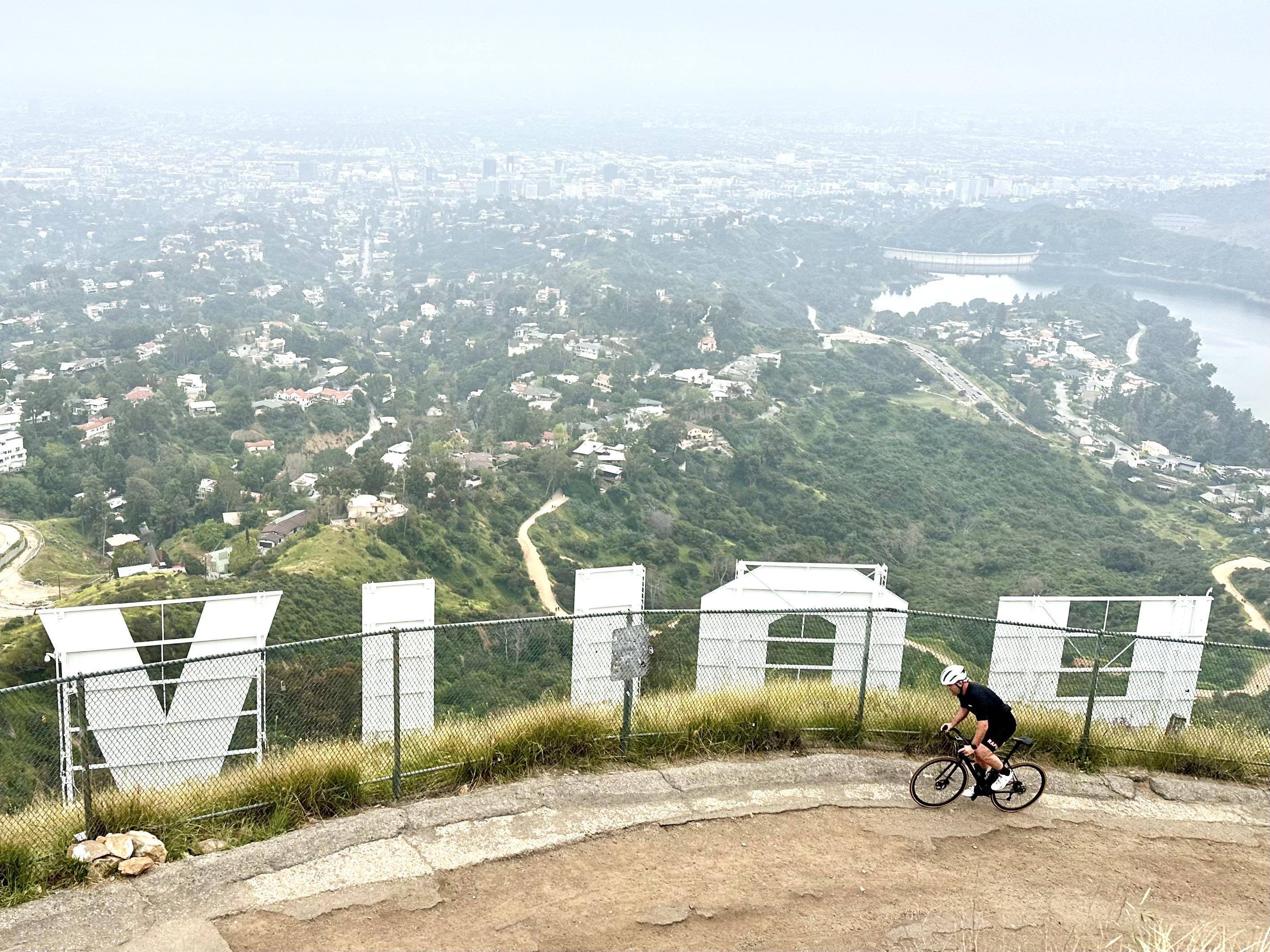 Cycling up to the Hollywood sign is a must
